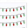 Christmas Lights Stickers for Crafts 3D Gem Border Dimensional Sticker Christmas Light