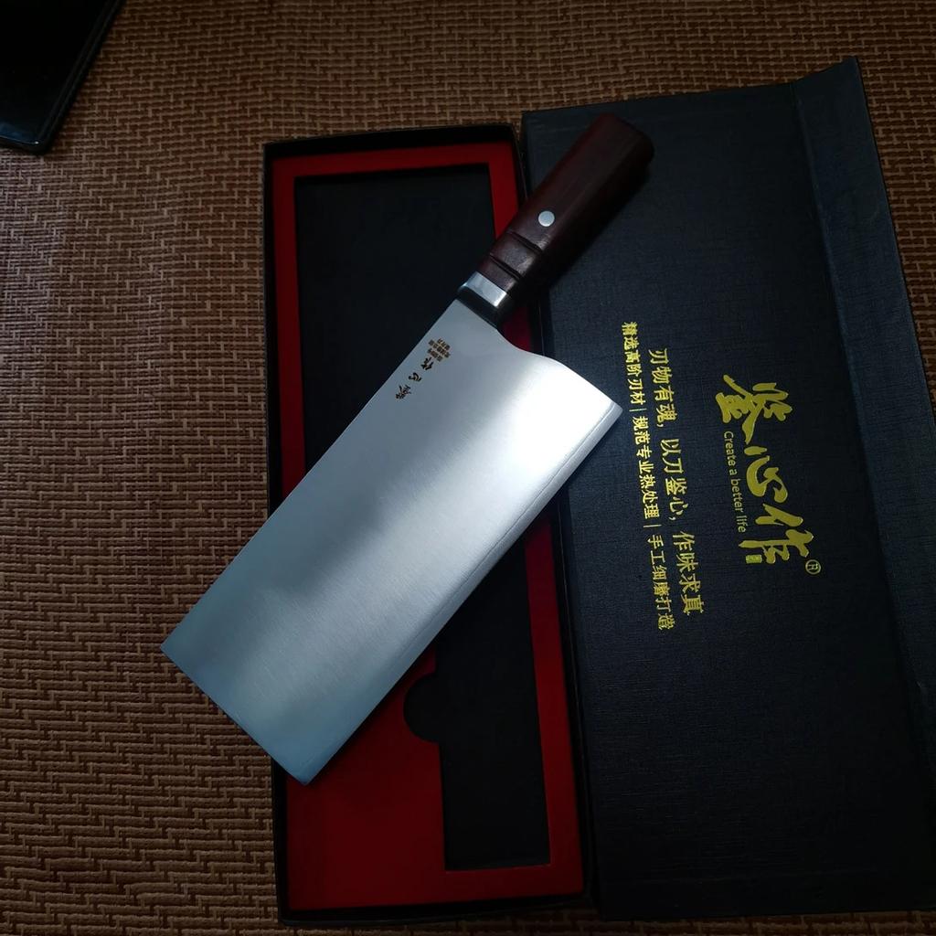8 Inch Slicing Knife SG2 Powder High-Speed Steel Core 3-layers Clad Steel Blade Sharp Chef Cleaver Meat Vegetables Kitchen Knife