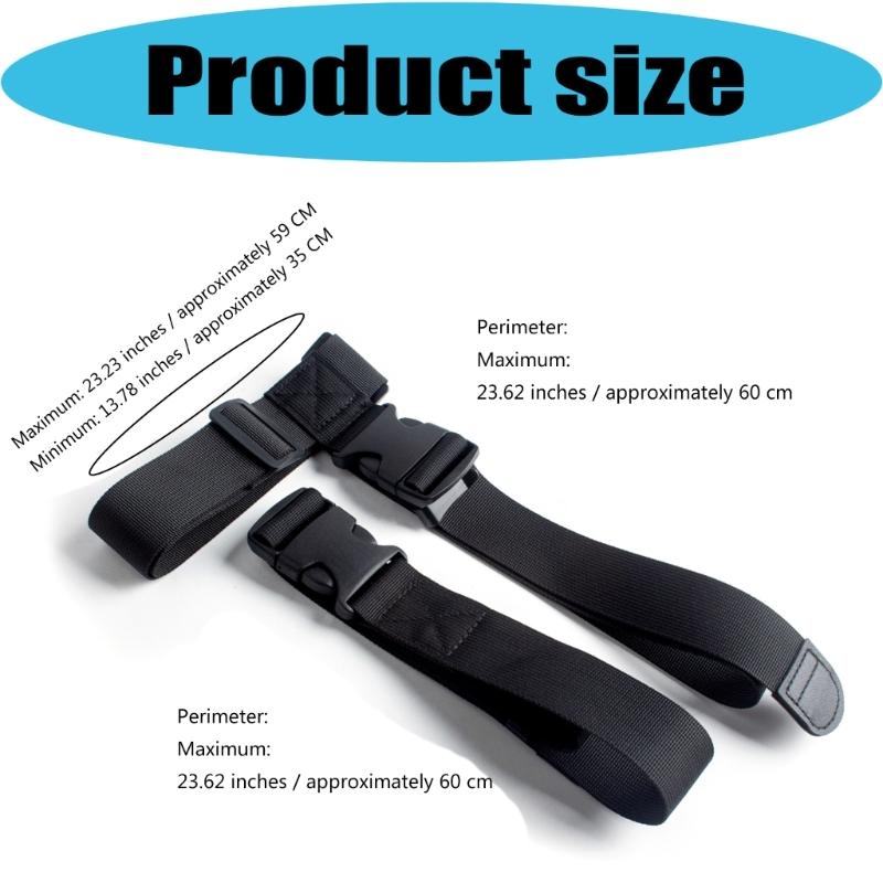 3 In 1 Luggage Strap Set High Strength Polyester Travel Suitcase Connector For Secure Transport