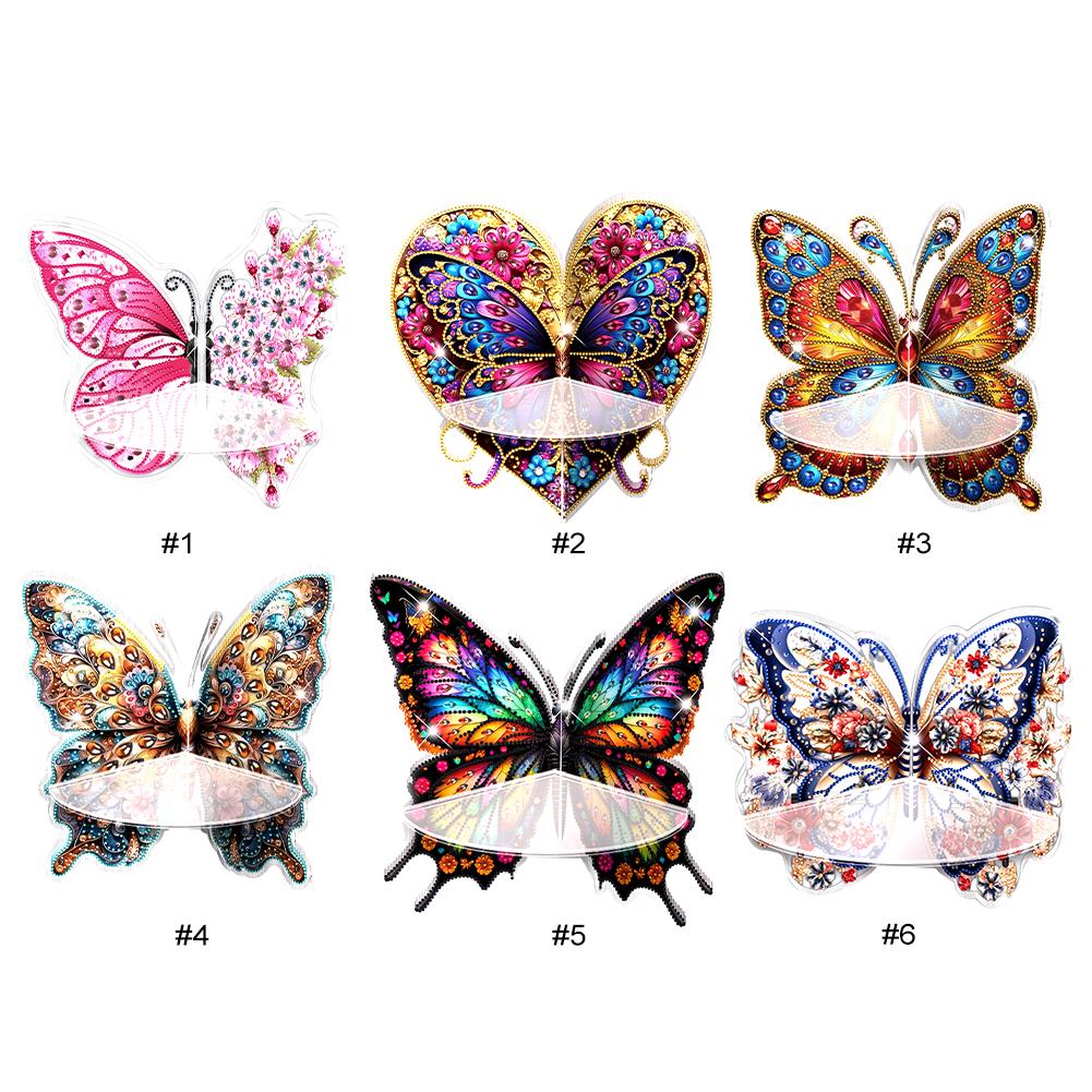 Butterfly Diamond Art Corner Display Rack Acrylic Diamond Painting Storage Rack for Wall Decor Storage