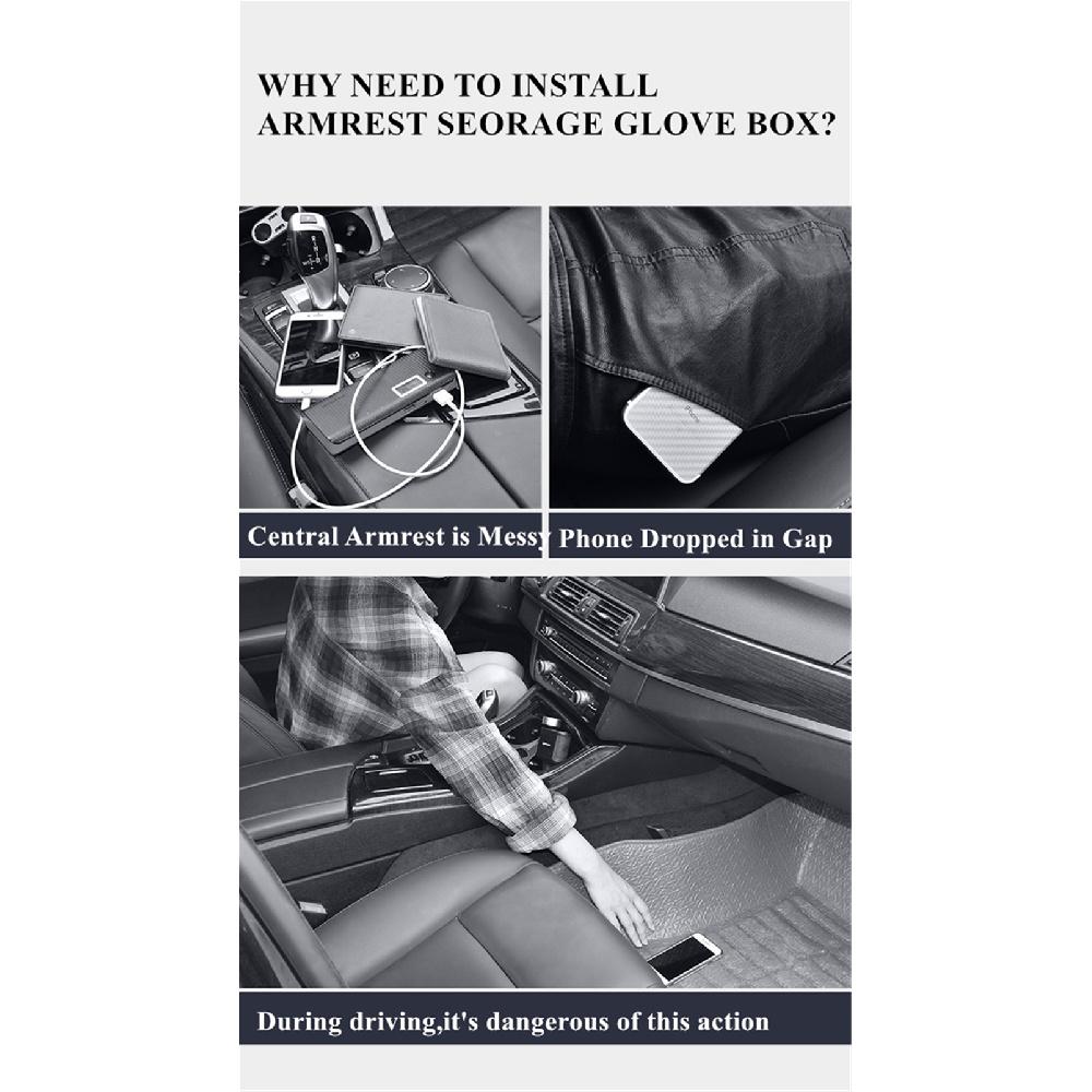 Car Dashboard Center Console Storage Box For Toyota Tundra 2014-2020