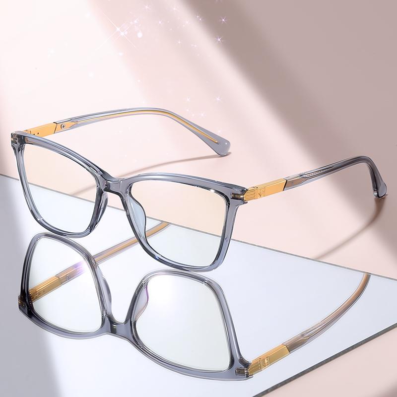 

Elegant Black Silver Eyewear - Anti-Blue Light, Durable & Fashionable, Great for Work, Study & Everyday Fashion
