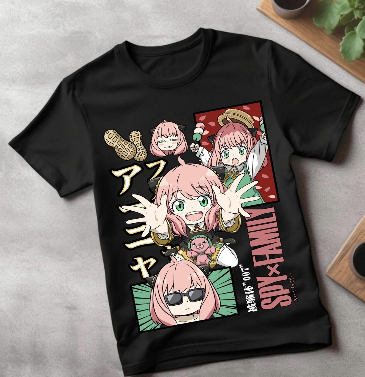 Spy x Family T-Shirt Mens Womens Tees Top Anime,Loid,Yor,Anya,Bond,Forger,Funny Shirt Tshirt All Size S