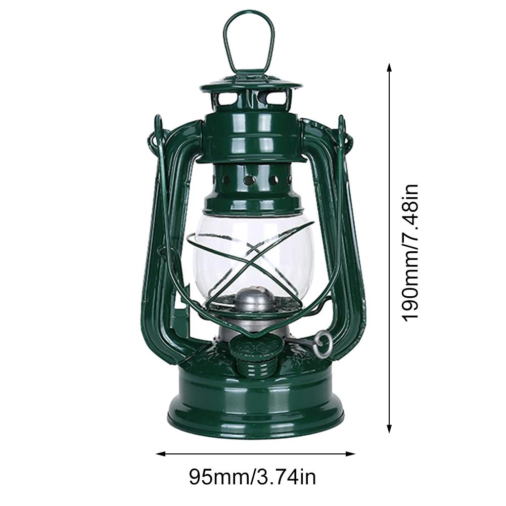 Retro Portable Kerosene Lantern Camping Lights Metal Hurricane Oil Table Lamp Vintage Climbing Fishing Camp Light