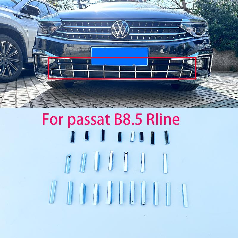 For VW Passat B8.5 Lower Grille Chrome 2019 2020 2021 2022 2023 Passat B8 Front Bumper Grille Decorative Strip Chromium Styling BHY1