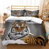 3D Tiger Pattern Bedding Set Bedroom Bed Home Quilt Cover Pillowcase Bedroom Bedding Microfiber 2/3 Pieces Gift