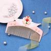 Christmas Gift Sailor Moon Makeup Comb Hair Brush Girls Hairbrush Hair Comb Girls Hairdresser (Red Heart)