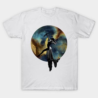 T Shirt Women Nebula Goddess Harajuku Print Kawaii Tshirt Summer Short Sleeve Female T-Shirt Top Tee