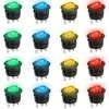 8pcs On/Off 3-Pin 2-Position Snap 20A 12V Red LED Round Boat Rocker Switch with LED For Househeld DIY Replacement