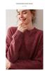 Women's Cashmere Round Neck Sweater - Thickened, Loose, Knit, Autumn/Winter Style
