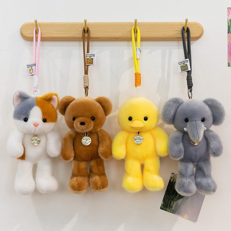 Plush Bunny Pendant Soft Toy For Kids Gift And Backpack Decoration