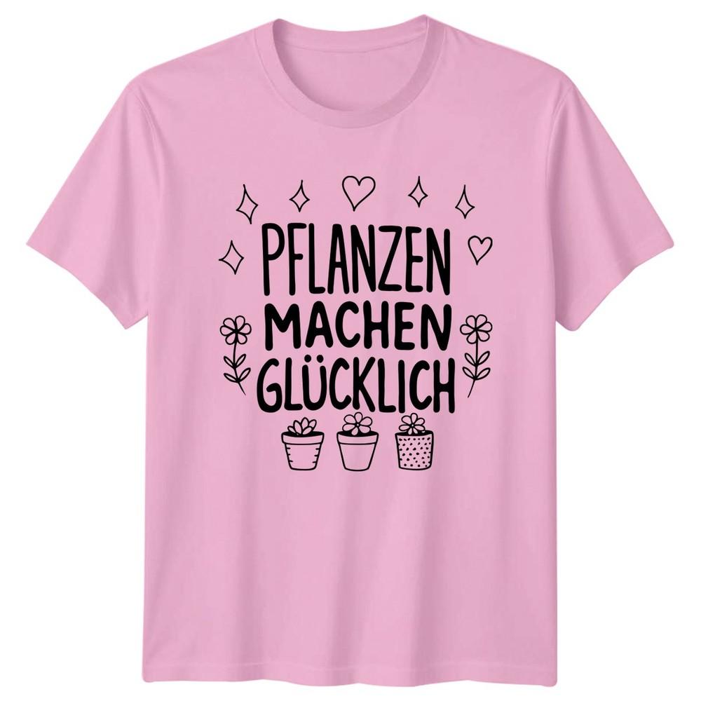 Pflanzen Machen Gluecklich TShirt Indoor Plants Gardening Gift For Him And Her