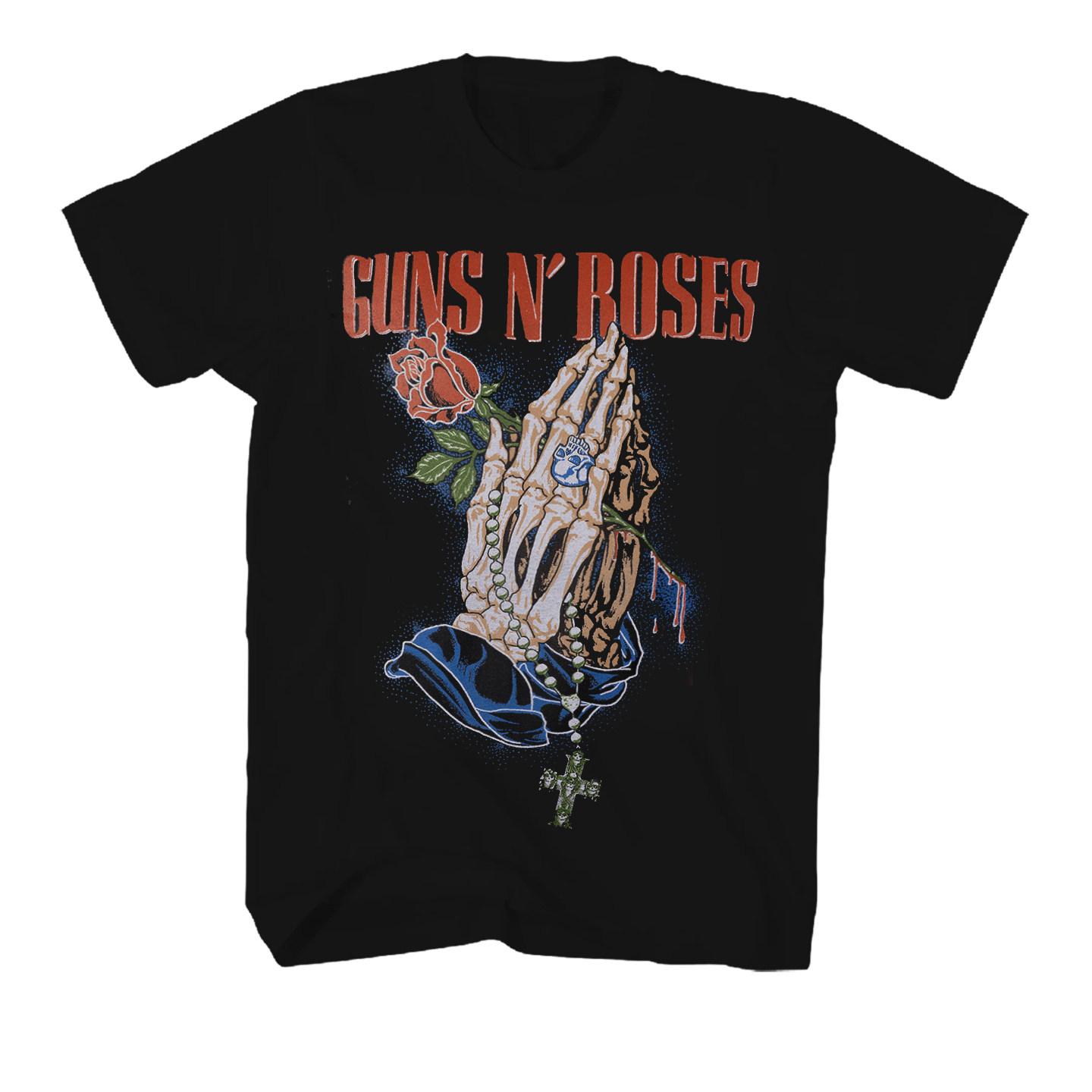 Guns N Roses: Guns N Roses and Rose Band, Guns N Roses, Casual T-Shirt, Men s and Women s Luxury Band Brand Top S