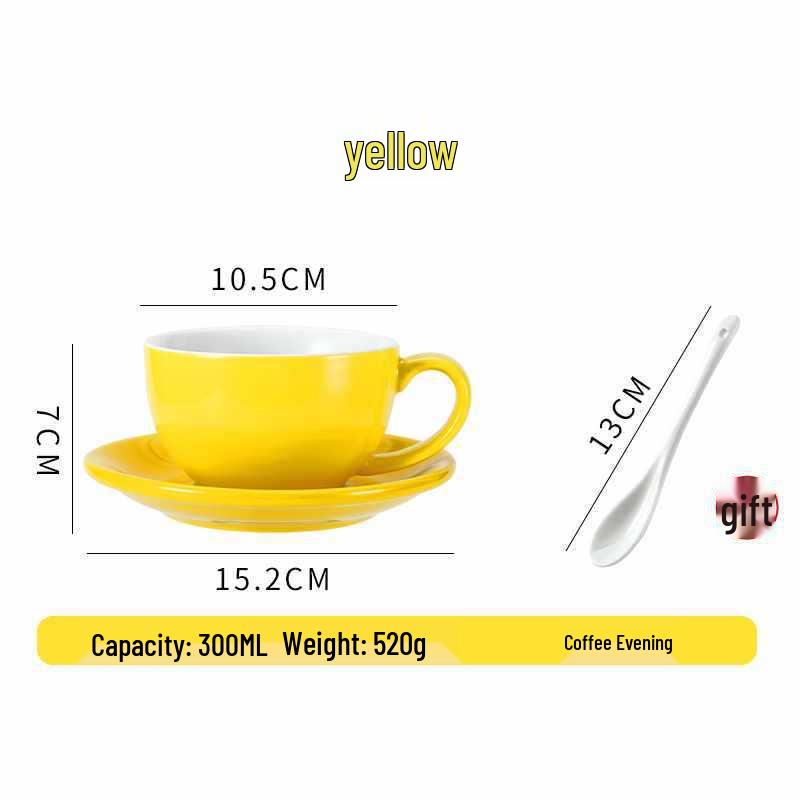 European Ceramic Coffee Set: Professional Latte Art, Cappuccino & Sawada Cups