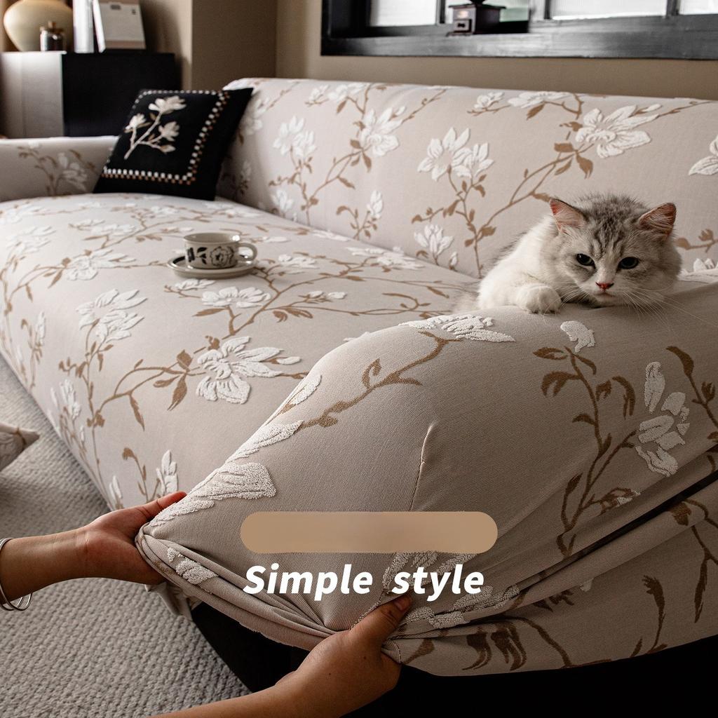 New European Style Light Luxury Sofa Cover  High End Anti Cat Scratch Sofa Cover  All Season Universal All Inclusive Cover