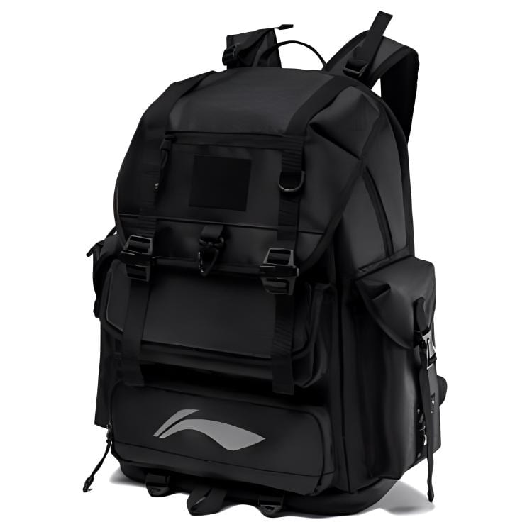 Li Ning LPL Collaboration Sports Life Collection Polyester Backpack Unisex Black ABSU179-1