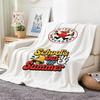 Drawing R-Retro Cartoon Badge Style Throw Soft Warm Throw Blanket for Bedroom Living Room Bed Travel Camping Picnic Gift