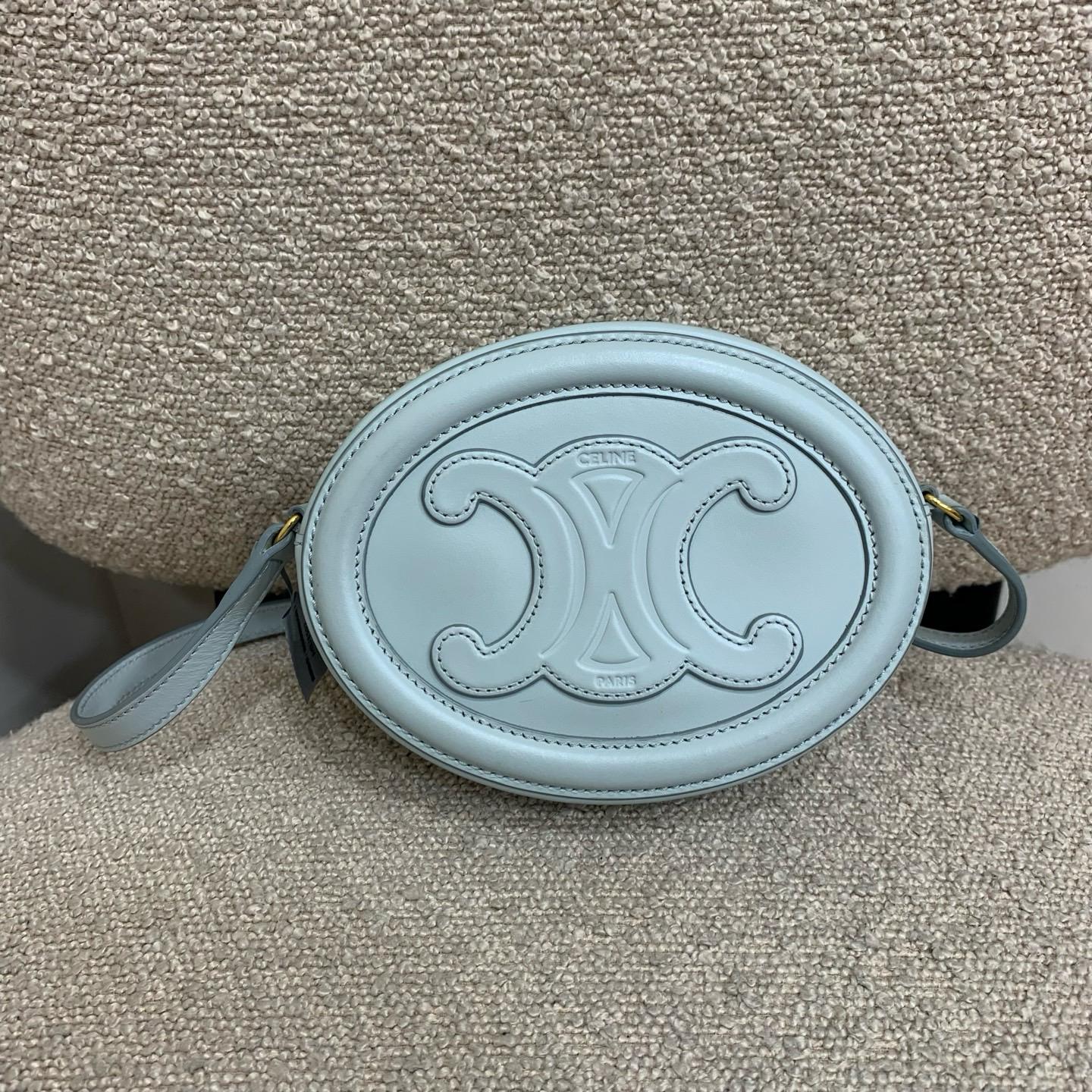 [Pre-Owned] Cuir Triomphe Embossed Smooth Calfskin