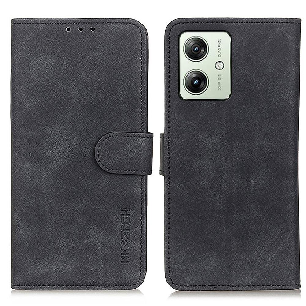 For Motorola Moto G64 5G Case PU Leather Retro Texture Phone Cover