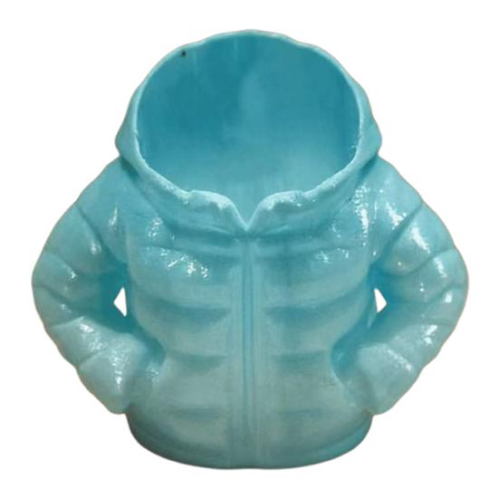 

Пуховик Тримач для ручок Настільний органайзер Компактна скринька для зберігання ручок, олівців, маркерів Креативний аксесуар для шкільного столу Подарунок для учня світло-синій колір