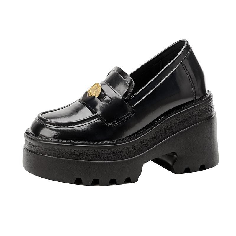 

13см увеличение внутренней высоты маленькие кожаные туфли маленький размер женская обувь новая ретро обувь на четыре сезона весна и осень 33