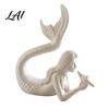 Artistic Sea Creature Decor 3D Printed Mermaid & Starfish Figurine Exquisite Sculpture Ocean Ornament for Fish Tank Theme Desktop Home Office