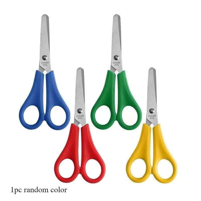 Graduated Student Scissors DIY Handmade Scissors Safety Ruler Graduated Scissors Stationery Student Supplies Office Supplies