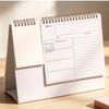 Portable Standing Flip Calendar Spiral Bound Desktop Calendar 2027 Desk Calendar  School College