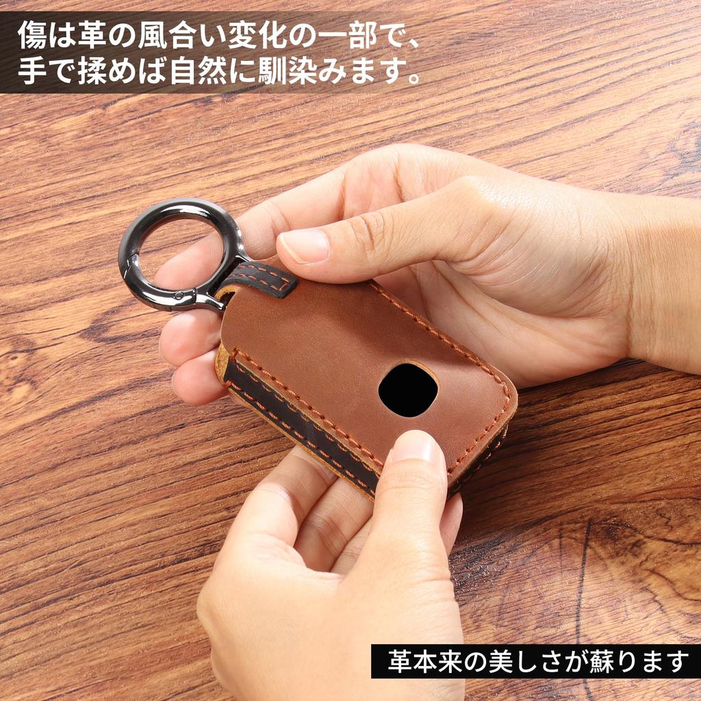 [PIMOHI] Mazda Key Case Genuine Leather Mazda 2 Mazda 3 Mazda 6 Marte Key