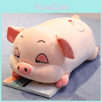 Cute Plush Cartoon Pig And Hamster Bed Pillow And Blanket For Relaxing Comfort