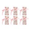 50 Set Wedding Favor Boxes Floral Pattern Retro   Sy Assemble   Boxes Party Favors with Rope   Gift Box