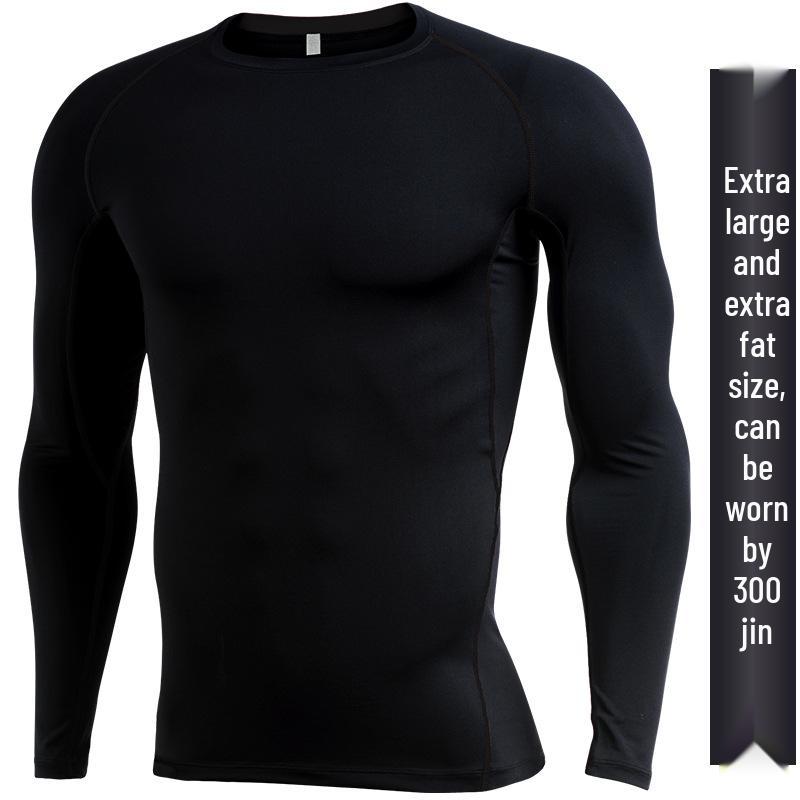 

Plus Size Men s Quick Dry Long Sleeve T-Shirt for Fitness & Running - Loose, Elastic, Sweat-Wicking Sportswear 6XL (230-280 Jin)