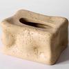 Modern Art Cave Stone Resin Tissue Box, Household Countertop Storage Bucket, Living Room Tissue Storage Box, Kitchen Supplies