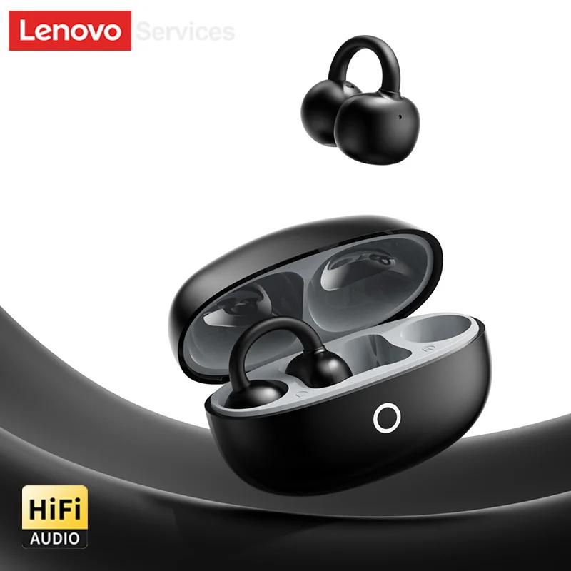 Original Lenovo RS108 Open Ear Bluetooth 6.0 Headset Clip On Wireless Earphones HiFi In-Ear Earbuds ENC Noise Canceling Headphones 30H Playtime