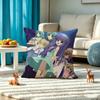 H-Higurashi When They Cry Pillow Case Square Double-Sided Sofa Cushion Cover Bedroom Bedside Pillow