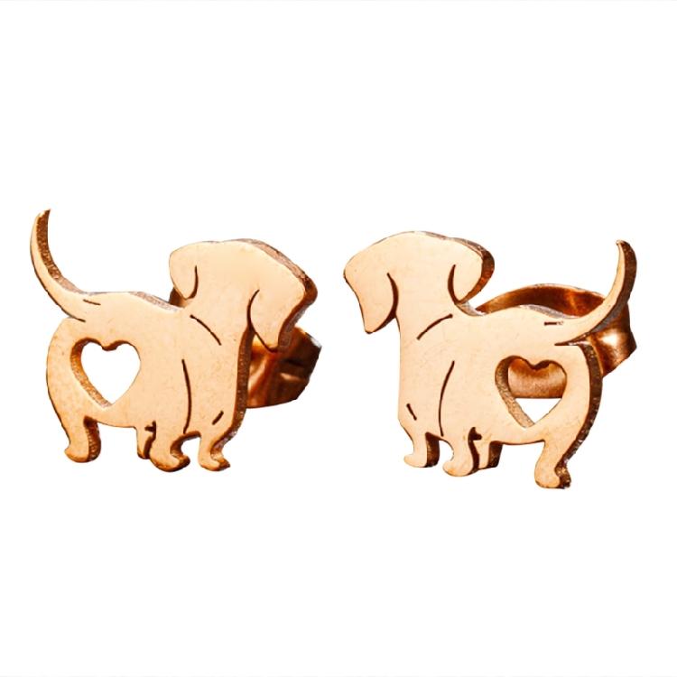 Fashion Ear Jewelry Pet Dog Ear Stud Dachshund Ear Pins Alloy Material for Daily