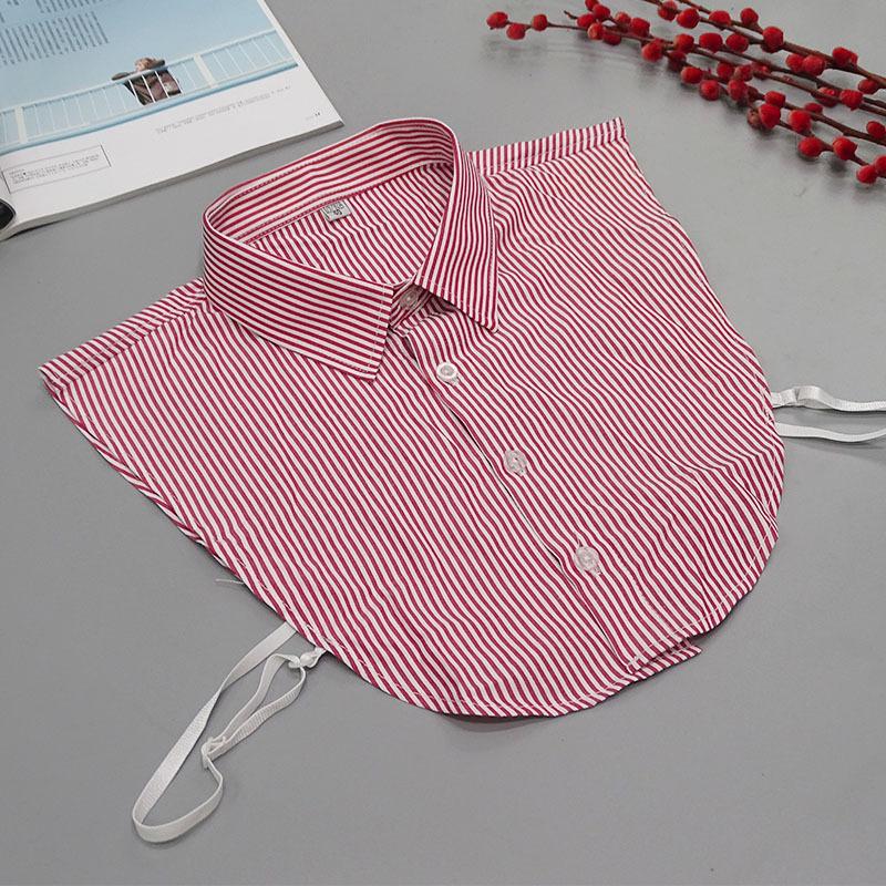 Perfect Match Plaid Fake Collar Shirt Men  Removable False Collar Shirt Fake Collar For Women Men Size 38 To 44 Detachable Nep Kraagie