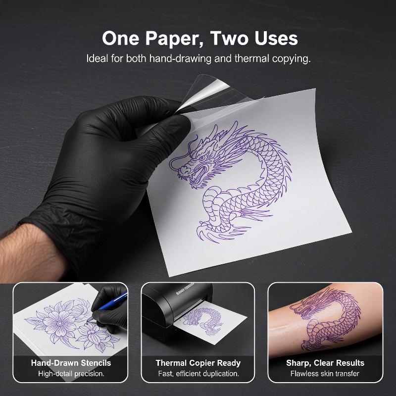5/10/15/20/30Pcs Tattoo Transfer Pape A4 Size Copy Paper Thermal Paper For Tattoo Transfer Machine Hot Tattoo Accessories