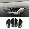 For Hyundai Santa Cruz -2026 Inner Door Handle Bowl Trim Carbon Fiber 4pc