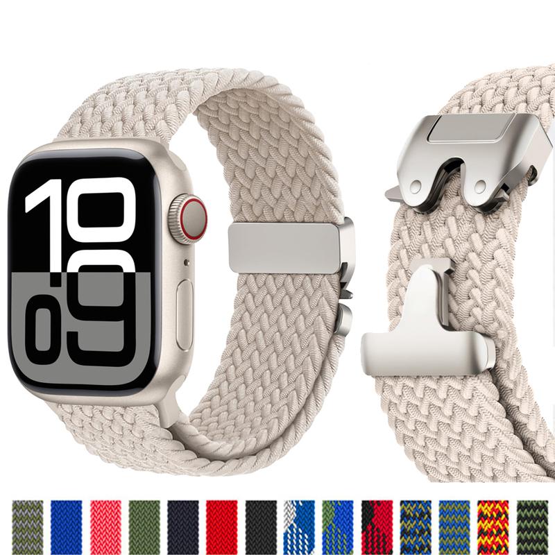 Braided Band For Apple Watch Straps 40 Mm 44mm 46mm 42mm 49mm 45mm 41mm 38mm Bracelet IWatch Series 10 SE 9 8 7 6 Ultra 2 Bands