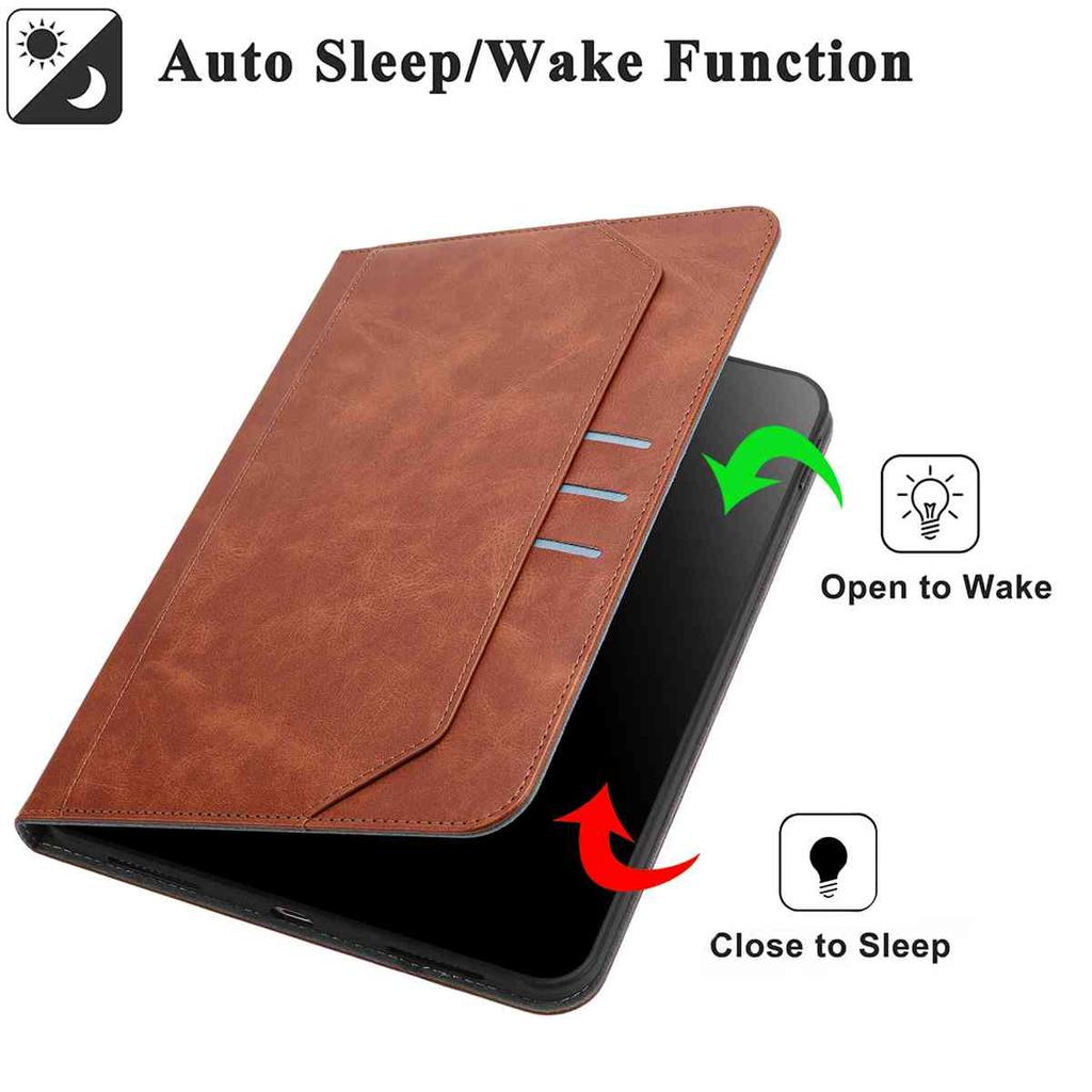 For Samsung Galaxy Tab Active5 Case - Durable Faux Leather Cover w/Adjustable Stand & Anti-Slip Grip (5 colors)