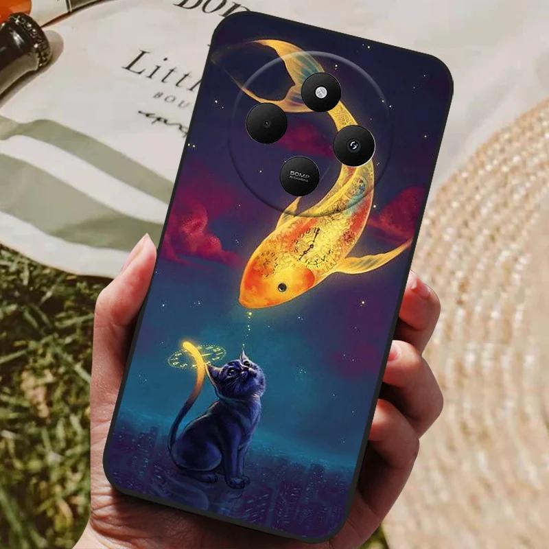Чехол для Xiaomi Redmi 14C Redmi14C Крутой Расписной Силиконовый ТПУ Мягкий Чехол для Poco C75 PocoC75 Чехлы Черный Защитный Корпус Телефона
