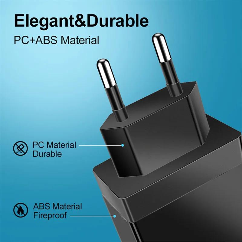 65W PD Charger 5V 7A Fast Charging 5 Port USB For iPhone 13 12 Pro iPad  Xiaomi Samsung Type C Phone Adapter EU US UK Plug
