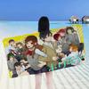 Horimiya Anime Mikrofaserdecke Schnelltrocknende Strandtücher Übergröße Druck Super Saugfähige Poolhandtuchdecke