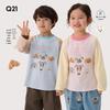 Children's Puppy Graphic Long Sleeve Cotton T-Shirt