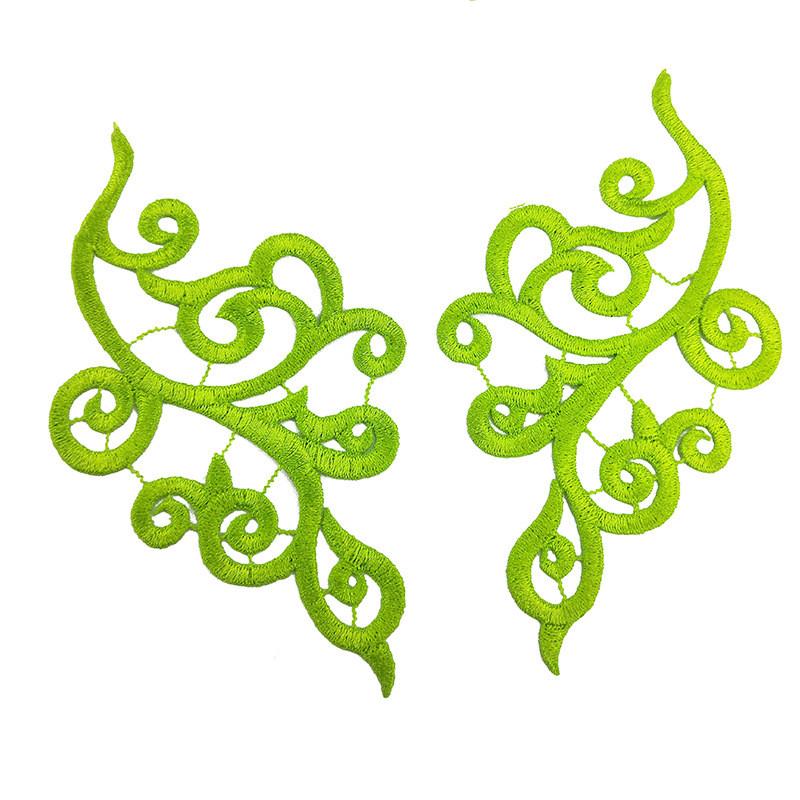 1Pairs Embroidery Patches for Clothing Applique Sewing Accessories