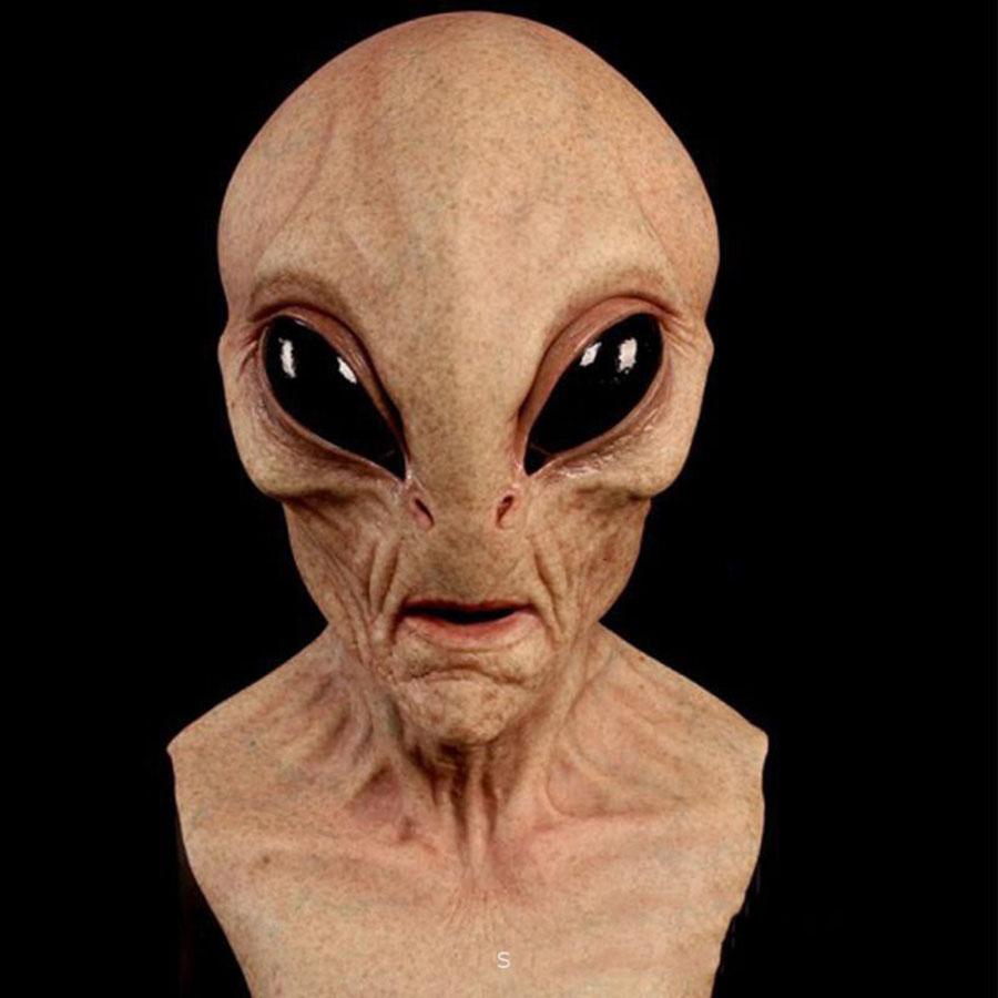 Alien Mask Scary Horrible Horror Magic Latex Costume For Halloween Cosplay Party