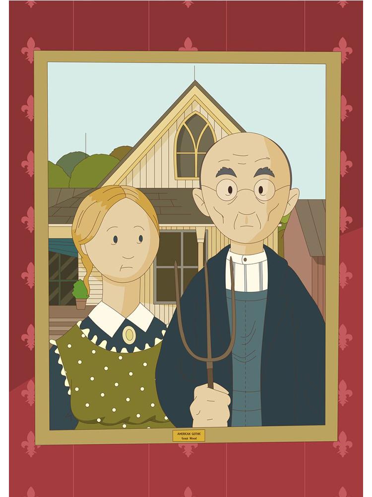 Pictură faimoasă drăguță, poster de artă din desene animate și imprimeuri, picturi pe pânză, artă de perete pentru sufragerie, decorarea casei