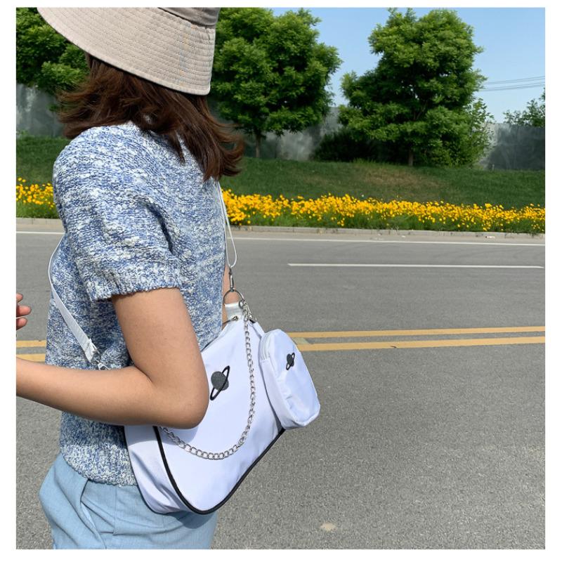 Ins Style Oxford Cloth Shoulder Bag for Women Fashional Crossbody Handbag