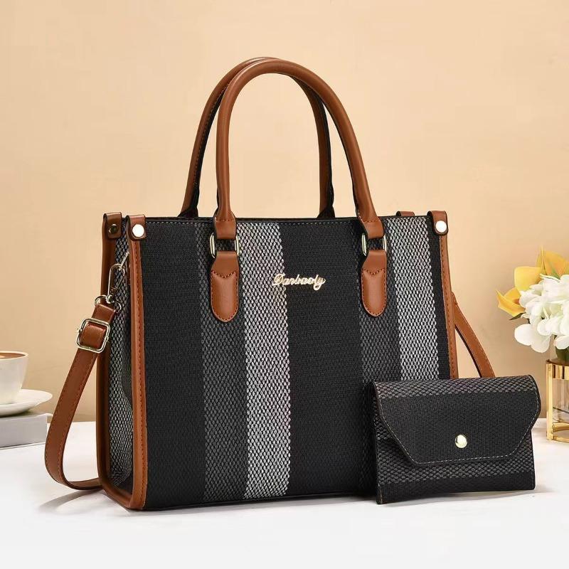 Poșete și genți de mână pentru femei noi de toamnă, geantă de damă cu dungi, la modă versatilă, geantă de tote pentru femei, cu un singur umăr